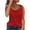 *Red, variant on ClodeEU Women's V Neck Lace Trim Sleeveless Tank Top ,Casual Lightweight T Shirt Blue,Womens Plus S