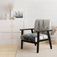 thumbnail image 2 of Designart "Ferns Silver III" Silver Ferns Upholstered Accent Chair - Modern Arm Chair For Bedroom, 2 of 7