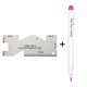 thumbnail image 1 of Fabric Marker with Metal Sewing Ruler Fabric Marking Pen Vanishing Inks Water Erasable Fabric Pen for Quilting Sewing Yellow pen with rule, 1 of 4