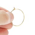 thumbnail image 3 of 100 Pcs Steel Circle Earring  Wine Glass Hoop  Jewelry Findings, Large Hoop Design, Eco Friendly Material for Marking Wine Glass, 3 of 8