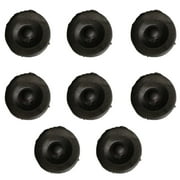 RAParts (8) New Black Rubber Grease Plug Hub Dust Caps Fits AL-KO Trailer Camper RV Axle