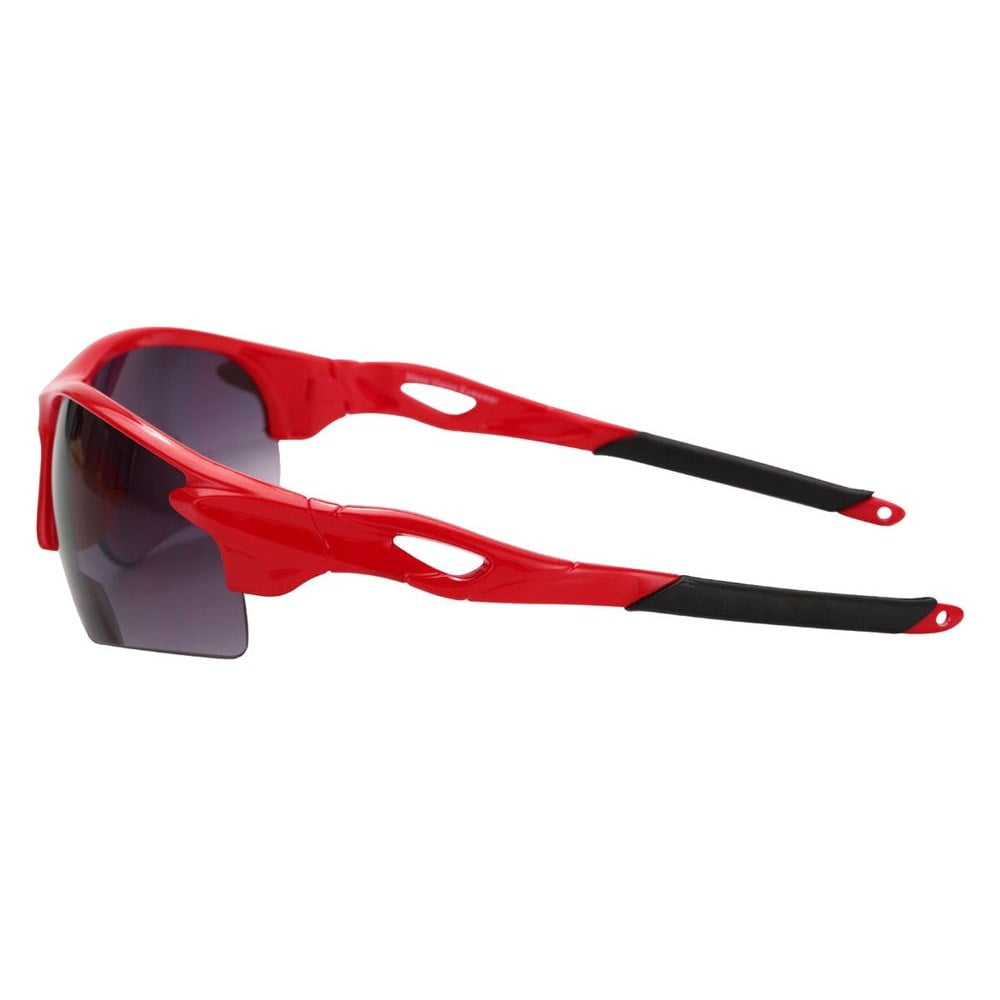 "The Athlete" 2 Pair of Precision Sport Wrap Bifocal Sunglasses Reading Sunglasses for Men and Women - Black/Red - 2.00