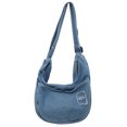 thumbnail image 1 of Bolso Hombro Lona para Mujer Bolso Hobo Multifuncional para Damas Y Niñas (azul), 1 of 9