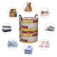 thumbnail image 2 of DouZhe Waterproof Collapsible Large Laundry Baskets, Under Construction Prints Circular Hamper with Handles, 2 of 7