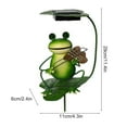 thumbnail image 2 of Frog Statues Waterproof Ip65 Iron Solar Garden Plug-In Lamp Outdoor Decor Gift For Patio Lawn, 2 of 12
