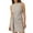 Beige, variant on OSOLU Solid Color Women Mini Short Sleeve Waist Knot Slim Fit Dress Casual Summer Dresses Relaxed Fit Sundress Wedding Guest Dress