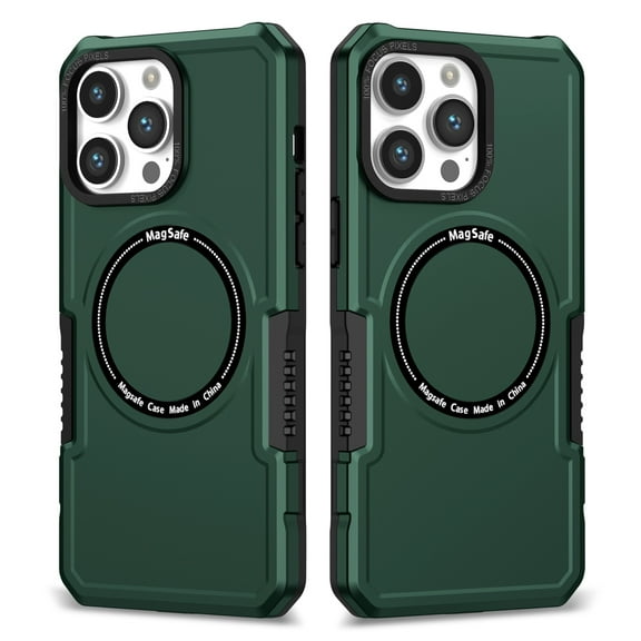 Dteck Magnetic Case for iPhone 13 Pro Max Compatible with MagSafe, Shockproof Military Grade Protection Magnetic Rugged Case for iPhone 13 Pro Max,Green