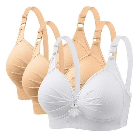 LLYWEY Full-Coverage Sports Bras for Women Discounts No Wire Bra Ladies Bralette Bra Style-419 Women Convertible Bra Feature Adult Female Lace Sports Bras Multicolor 42B