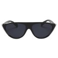 thumbnail image 2 of Gafas de Mujer Sol Protection UV Cuadradas de Gran Tamaño Espejuelos Moda Unisexó - marco negro brillante y lente gris negro, se describe Sunnimix Gafas de sol de la moda de las mujeres, 2 of 6