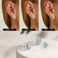 thumbnail image 2 of TINGN 1-3CT Moissanite Stud Earrings for Women S925 Sterling Silver Moissanite Stud Earrings for Women Sensitive Ears, 2 of 6
