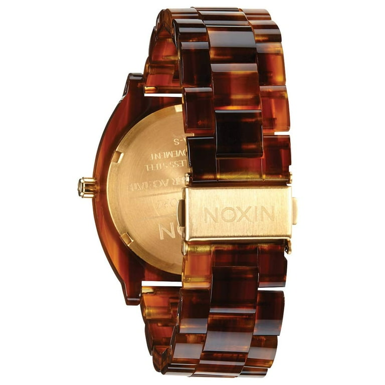 Nixon Women's Time Teller Tortoise-Shell Acetate Watch