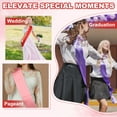 thumbnail image 7 of Uxcell Satin Sash, Blank Sash, Pageant Ribbon - Fitting for Beauty Pageant, Party, Wedding, DIY Decorations Sapphire Blue, 7 of 7