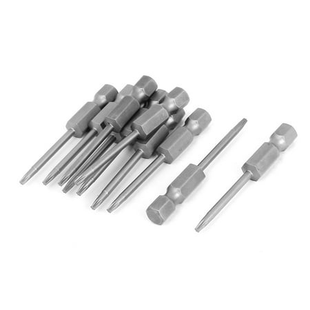 

Unique Bargains 10 Pcs 1/4 Hex Shank 50mm Long T7 Magnetic Torx Screwdriver Bits