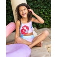 thumbnail image 2 of Disney Princess The Little Mermaid Ariel Racerback One Piece Bathing Suit UPF 50+ Toddler to Big Kid, 2 of 5