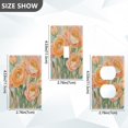 thumbnail image 7 of Yayeee Toggle Light Switch Wall Plate 1-Gang 4.5"x2.7" Home Decorative Outlet Cover, Abstract Floral Art, 7 of 7