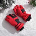 thumbnail image 4 of Jumpingount Guantes de esquí Manopla Manoplas profesionales Accesorios Protección contra la frialdad Manoplas para montar al aire libre Senderismo Ciclismo guantes y mitones Rojo Jumpingount AP011078-01B, 4 of 6