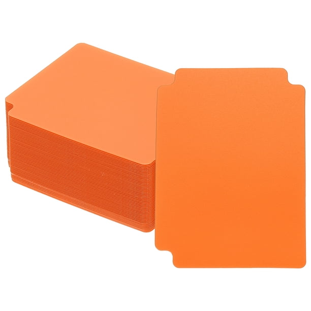 Separadores de Tarjetas de Comercio Uxcell, 50 Piezas Separadores de Tarjetas Índice Organizadores de Cajas de Almacenamiento para Tarjetas de Fútbol, Accesorios de Bandeja Naranja