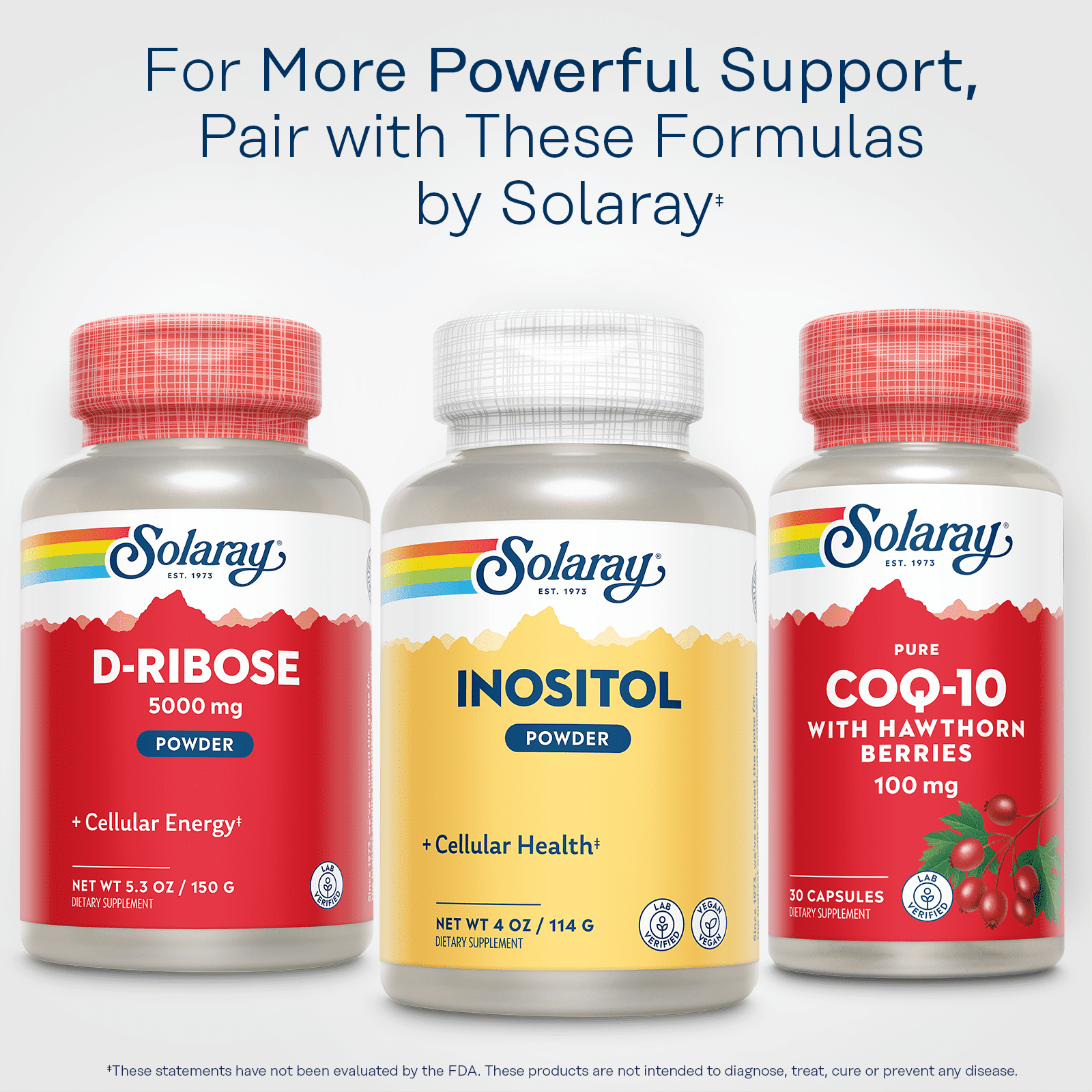Solaray Inositol, Powder, Unflavored (Btl-Plastic) 700mg | 4oz