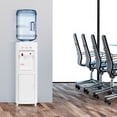 thumbnail image 2 of 5 Gallons Top Loading Hot and Cold Water Cooler Dispenser with Child Safety Lock LED Indicator and Storage Cabinet for Home Office, 2 of 12