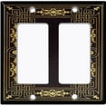 thumbnail image 6 of Metal Light Switch Plate Cover Elegant Victorian Floral Frame Black FRA061, 6 of 13