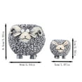 thumbnail image 2 of TIELUTT Pot de Fleurs Succulentes Mouton Mignon Pot de Fleurs Mouton Statue Mouton Fée Fantaisiste Support de Pot de Fleurs en Métal Pot de Fleurs Rond Pot de Fleurs Intérieur Pot de Fleurs en Ciment Moulin à Fleurs avec Poignée Petit, 2 of 7
