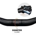 thumbnail image 5 of Carbon Fiber Bicycle MTB Handlebar Mountain Bike Riser/Flat Handlebars For Stem 31.8mm Matte Black Glossy ,Long Lasting, 5 of 5