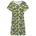 thumbnail image 3 of Blueberries Pattern Sundress Short Sleeve Dress Summer Women Clothes Dress for Women Dresses, 3 of 7