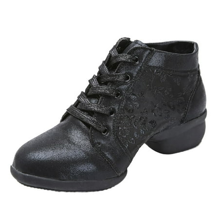 

Casual Shoes for Women Women Fashion Dancing Rumba Waltz Prom Ballroom Latin Salsa Dance Shoes Women Casual Shoes Pu Black 36