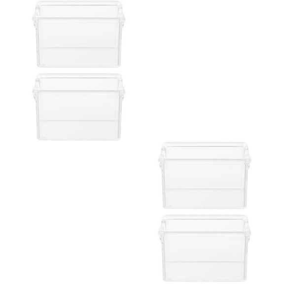 4 pcs  Clear Tea Bag Organizer Packets Organizer Box Clear Tea Bag Box for Office