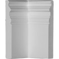 thumbnail image 1 of 7.38 x 4.38 in. Hillsborough Baseboard Moulding Inside Corner, 1 of 1