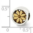 thumbnail image 2 of Reflection Beads Sterling Silver Reflections Gold-plated Flower Bead, 2 of 2