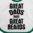 thumbnail image 4 of Inktastic Great Dads Have Great Beards Boys Baby Bib, 4 of 4