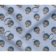 thumbnail image 1 of Tissu Taffetas Imperméable d'Extérieur au Mètre - Soimoi Motif à Blocs Bleu / Résistant aux UV / Idéal pour Housses de Coussins, Imperméables, Rideaux de Douche et Plus / Largeur 56 Pouces, 1 of 7