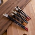 thumbnail image 5 of 15 Piece Natural Hair Art Artist Paint Brush Brushing Tool Set Wooden Handle Wood, 5 of 7