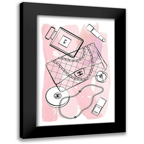 Martina Pavlova 11x14 Black Modern Wood Framed Wall Art Titled - Pink