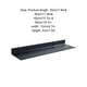 thumbnail image 4 of Cateissary Estante de pared de Metal negro para cocina, baño, ahorro de espacio, espejo, esquina de ducha, soporte a prueba de herrumbre, Type4 NO4, 4 of 6