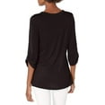 thumbnail image 2 of Hanes Rolled Sleeve V-Neck Top (Women's), 2 of 2