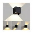 thumbnail image 3 of Apliques de pared 12 W, 2 piezas 3000 K LED luz de pared exterior/interior, aplique de pared exterior ajustable, lámpara de pared interior impermeable IP65 para dormitorio, hogar, pasillo L, 3 of 3