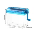 thumbnail image 4 of Mini Manual Shredder for Office Home Use Compact Hand Crank Paper Shredder Portable Desktop No Electricity Needed Black Blue Red, 4 of 10