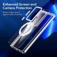 thumbnail image 4 of ELEHOLD Case for Samsung Galaxy S23 Plus, Durable TPU Frame Transparent Shockproof Case with 360° Rotating Kickstand, Compatible with MagSafe Accessory,White, 4 of 5
