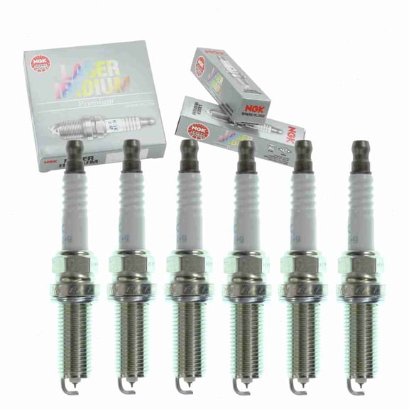 6 pc NGK 6706 Laser Iridium Spark Plugs for 75039093000 Ignition Wire Secondary
