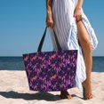 thumbnail image 6 of Balery Purple Dreamcatcher Beach Travel Bag - Water-Resistant, Large Capacity Lightweight Tote with 7 Pockets for Women and Men - Perfect for Beach, Pool, Gym, and Travel, 6 of 7