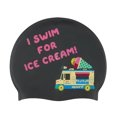 thumbnail image 4 of Sporti Silicone Swim Cap - Ice Cream Design, Snug Fit, Lightweight, Latex-Free, 4 of 8