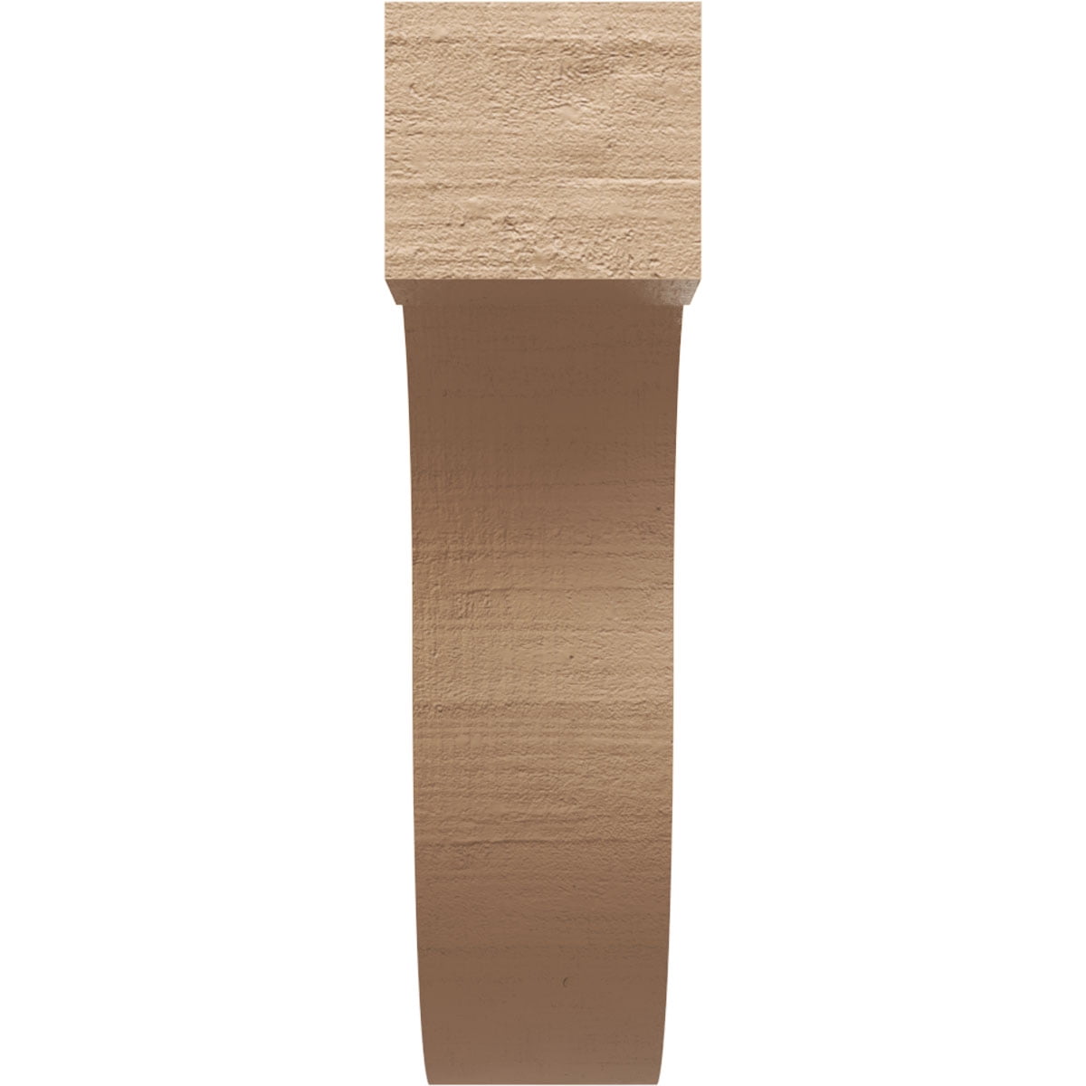 6"W x 24"D x 24"H Thin Del Monte Rough Cedar Woodgrain TimberThane Corbel, Primed Tan