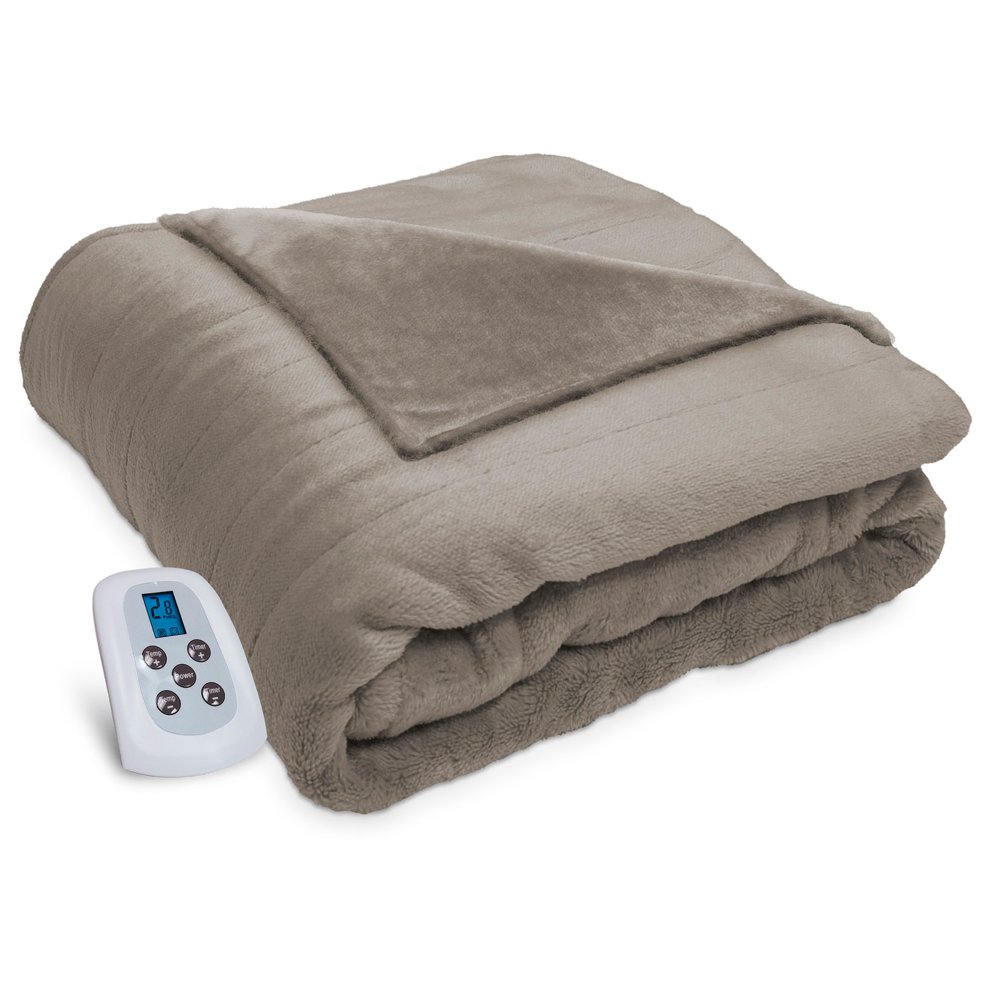 Serta Silky Plush Electric Heated Blanket with Programmable Digital