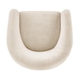 thumbnail image 6 of NPD Furniture Regina Velvet Swivel Accent Arm Chair in Dainty Cream, 6 of 12