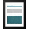 thumbnail image 2 of Rhue, Piper 19x24 Black Modern Framed Museum Art Print Titled - Painted Weaving IV Blue Green, 2 of 5