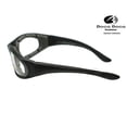 thumbnail image 2 of Motorcycle Sports Biker Riding Glasses Padded Wind Resistant Sunglasses Clear, 2 of 4
