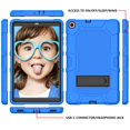 thumbnail image 5 of Dteck Galaxy Tab A 10.1 2019 Case, Dual Layer Hybrid Rugged Shockproof Case Kickstand Hard Protective Cover for Samsung Galaxy Tab A 10.1 inch 2019 Model SM-T510/T515, Blue, 5 of 7