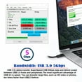 thumbnail image 4 of FVH Dual USB 3.0 Male to Female Type-A Panel Type Header Cable Horizontal Flat Connector Dual Ports 50cm, 4 of 8